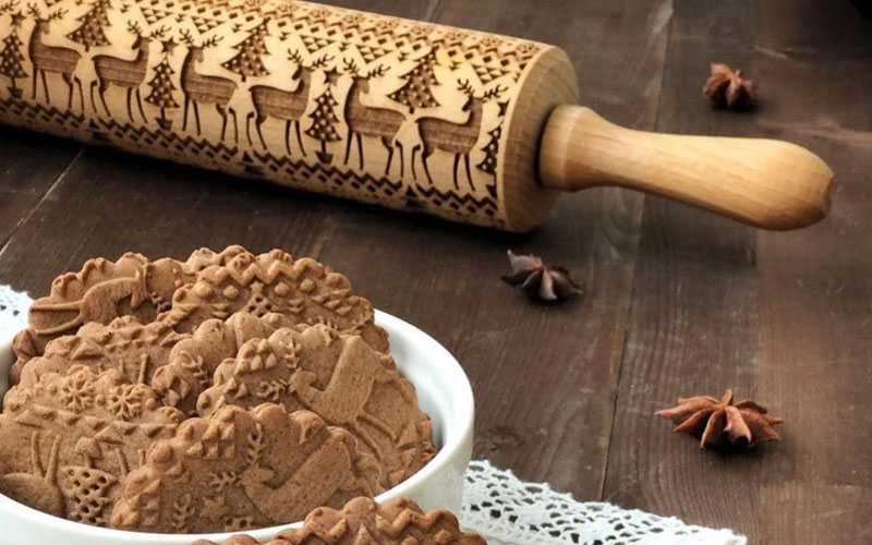 Christmas 3D Rolling pin