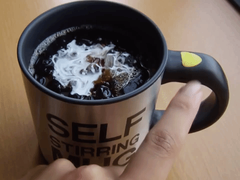 Self-Stirring Coffee Mug
