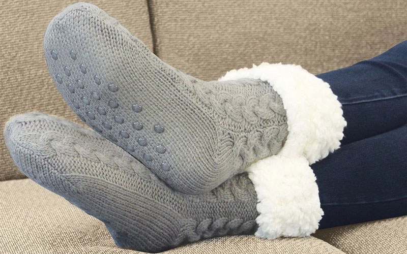 Sherpa lined Slipper Socks