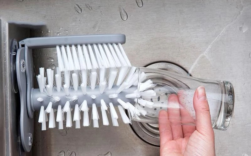 Sink Suction Brush for Jar and Glass Cleaning