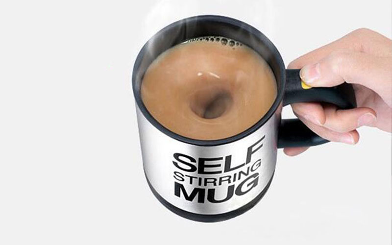 Self-Stirring Coffee Mug