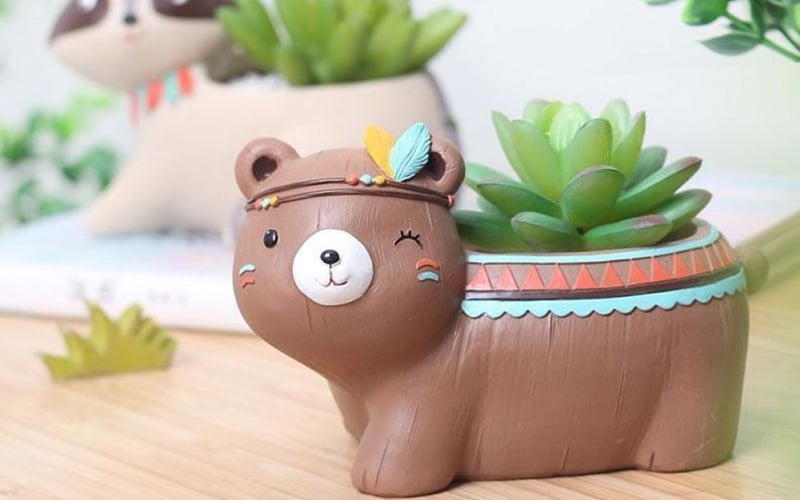 Boho Animals Planter