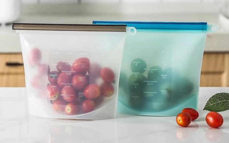 Reusable Food Storage Bags (FDA Approved Silicone)