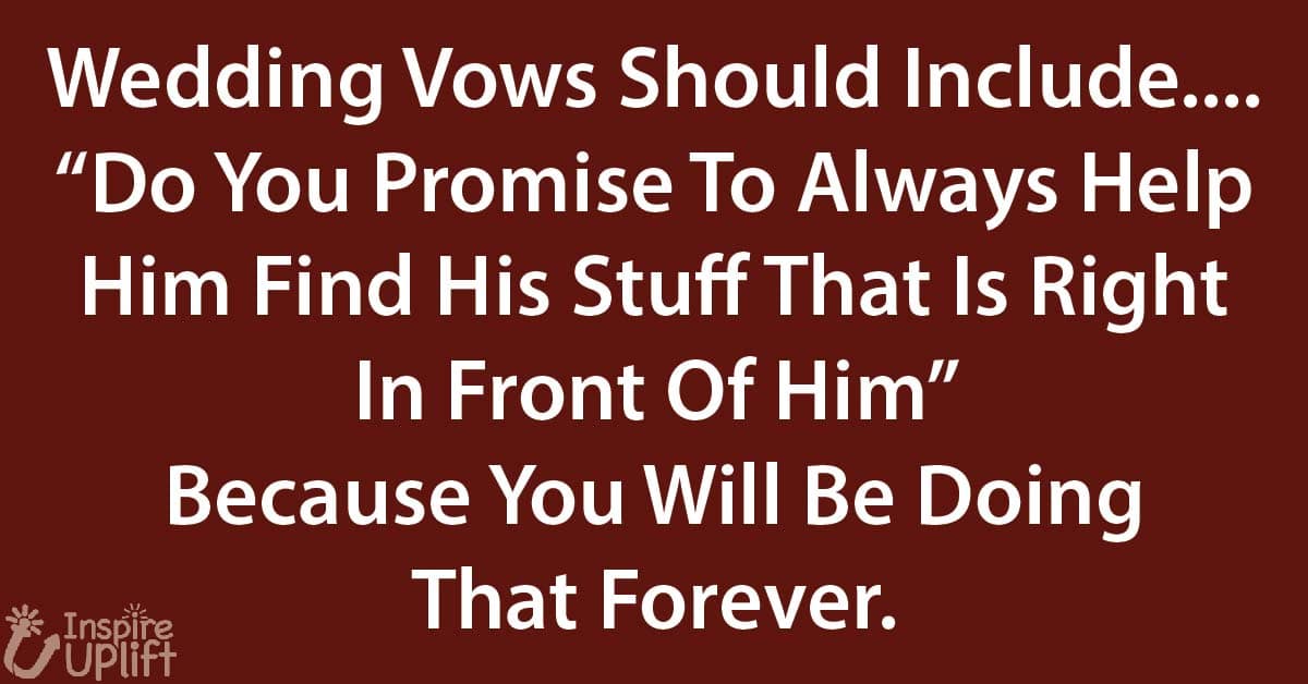 Wedding Vows should include...