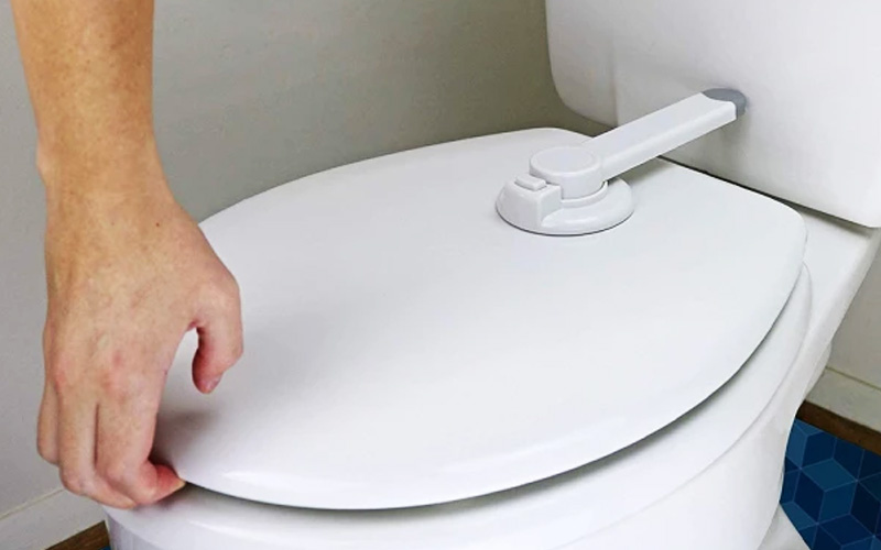 ABS + TPE Toilet Seat Lock For Inquisitive Toddlers