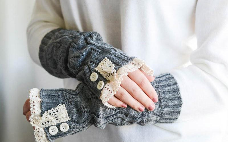 Knitted Fingerless Gloves