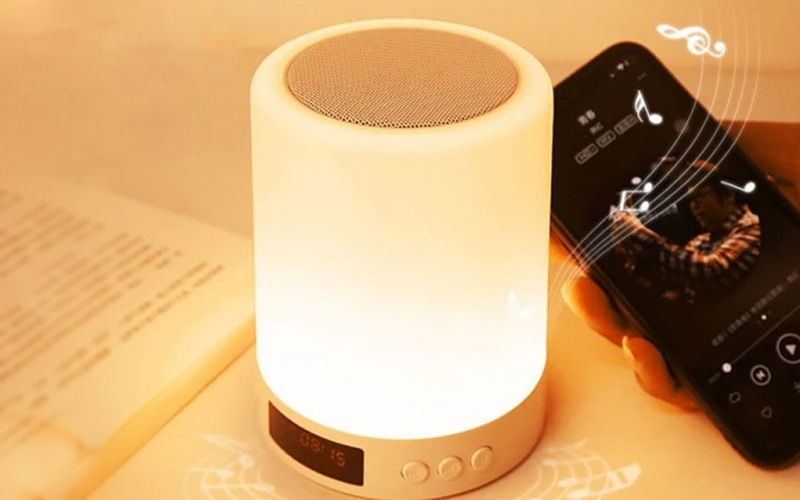 3-in-1 Bluetooth Touch Lamp Portable Speaker & Alarm