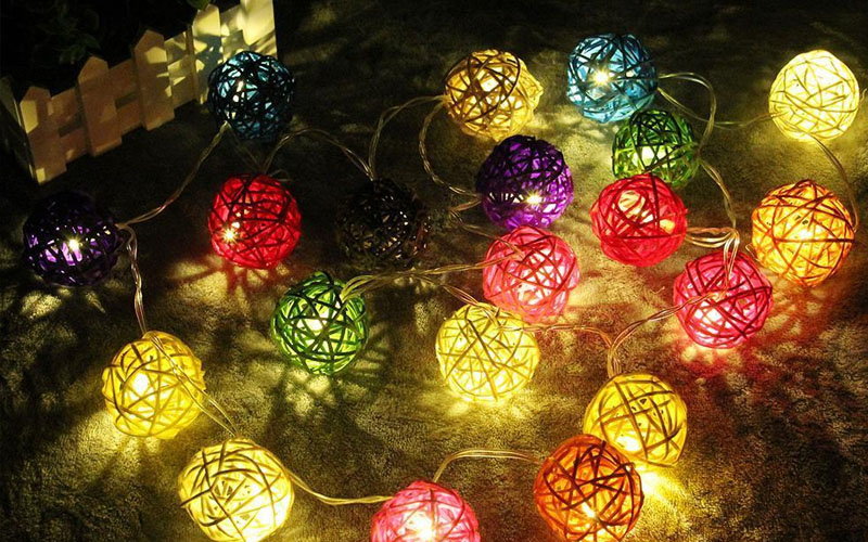 Gold Ball LED String