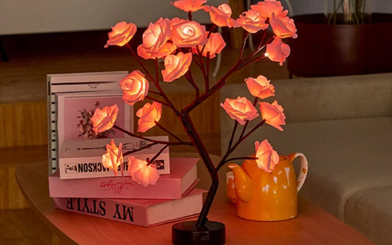 LED Rose Tree Lamp For Delightful Home Décor