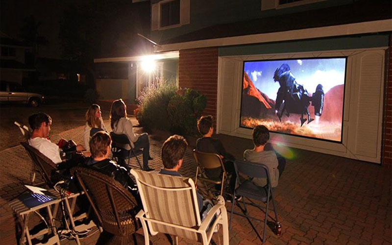 Portable Anti-Light Outdoor Projector Screen