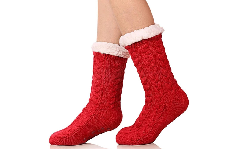 Sherpa Lined Slipper Socks