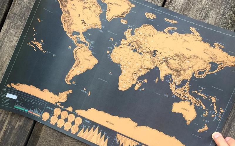 Wanderlust Scratch Off Map