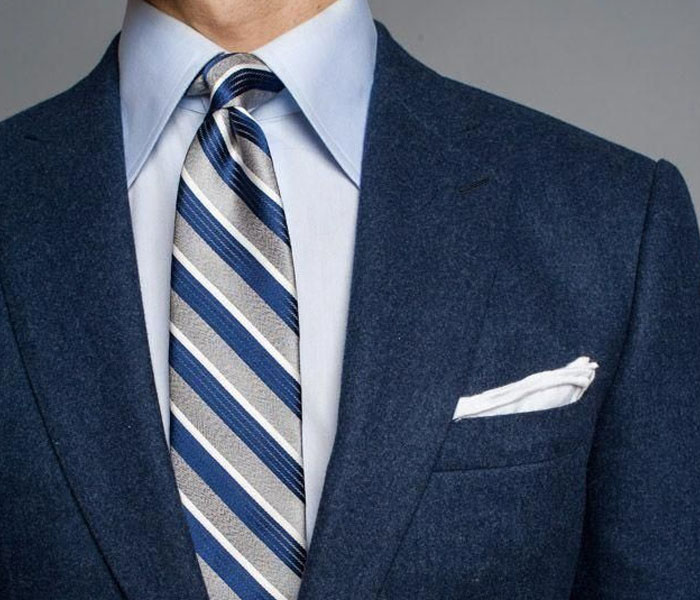 Diagonal Striped Tie