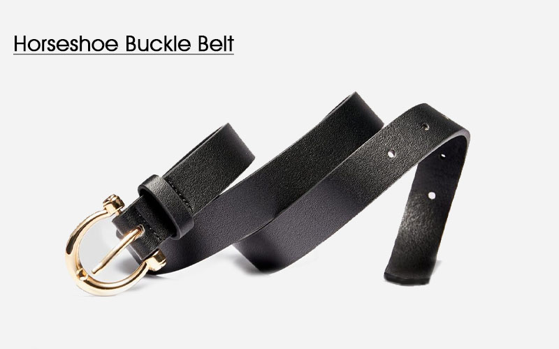 Horseshoe buckle belt