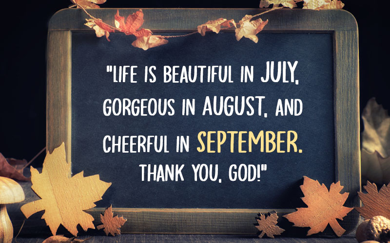 Thank You September Quotes