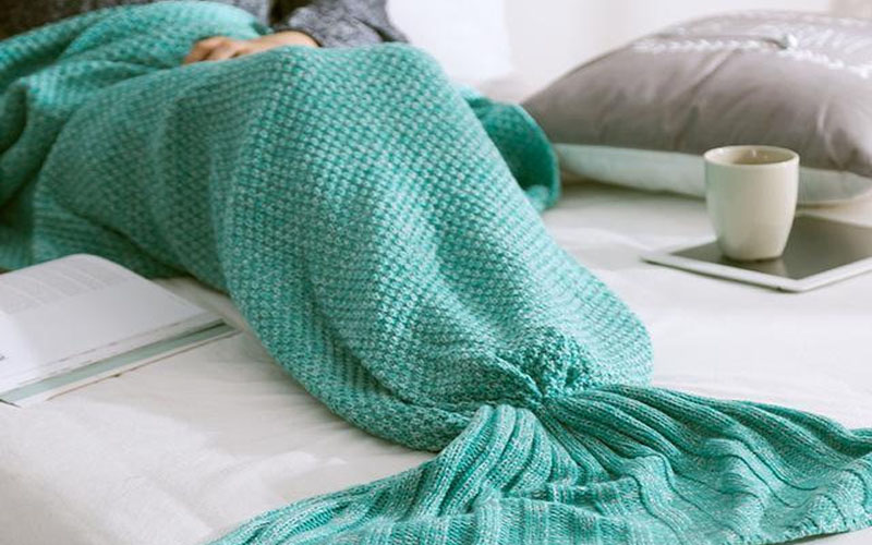 Handmade Mermaid Snuggle Blanket for Kids & Adults