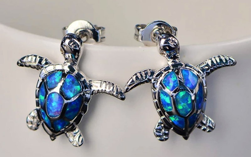 Cute Sea Turtle Earring Studs