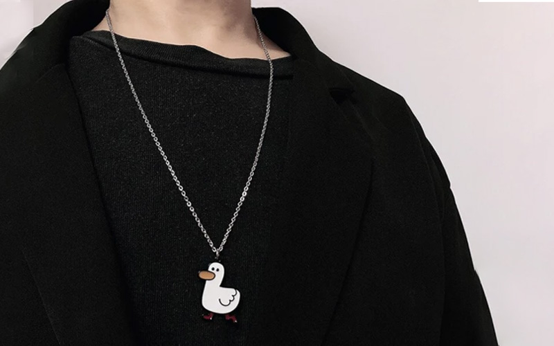 White Duck Necklace