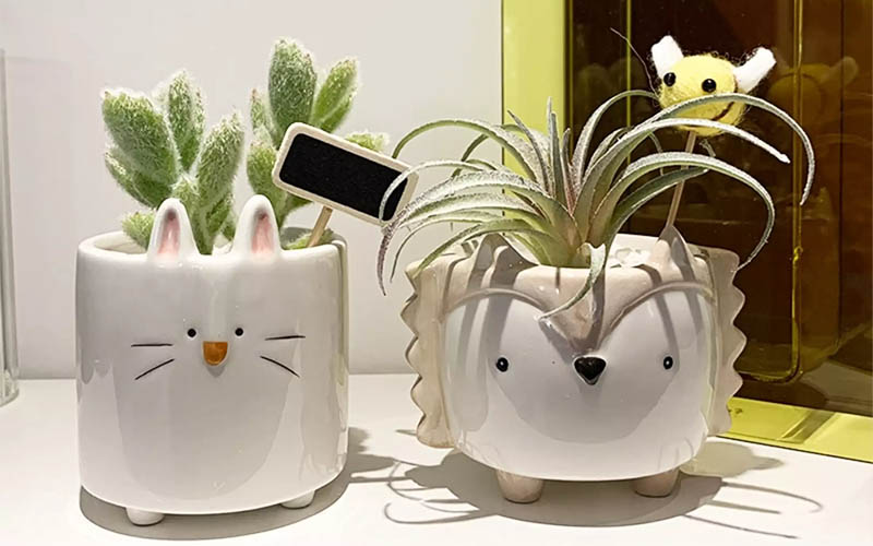 Cartoon Animal Shaped Ceramic Flower Pots