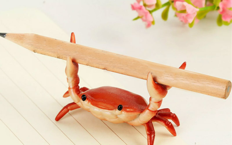 Cute Crab Pen Holder For Desk