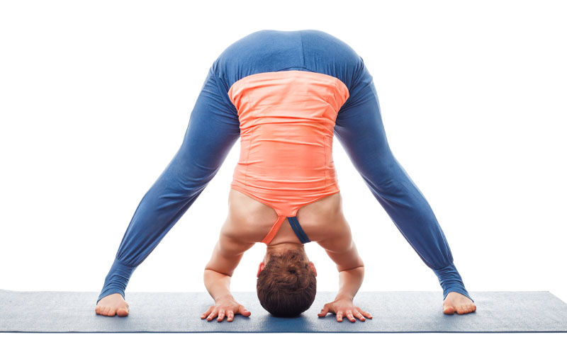 Prasarita Padottanasana bending posture