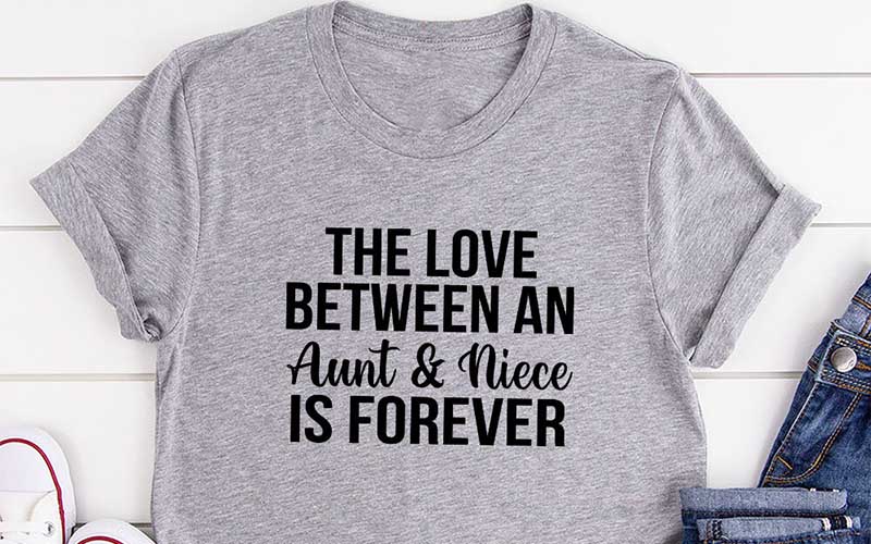 The Love Between An Aunt & Niece Is Forever T-Shirt