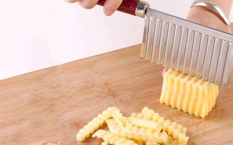 Wavy Crinkle Cutter Knife Vegetable Slicer