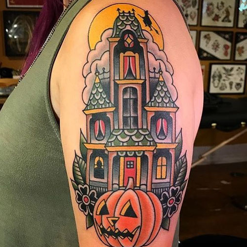 Haunted House tinta tattoo tatuajes tattooistartmagazi  Flickr