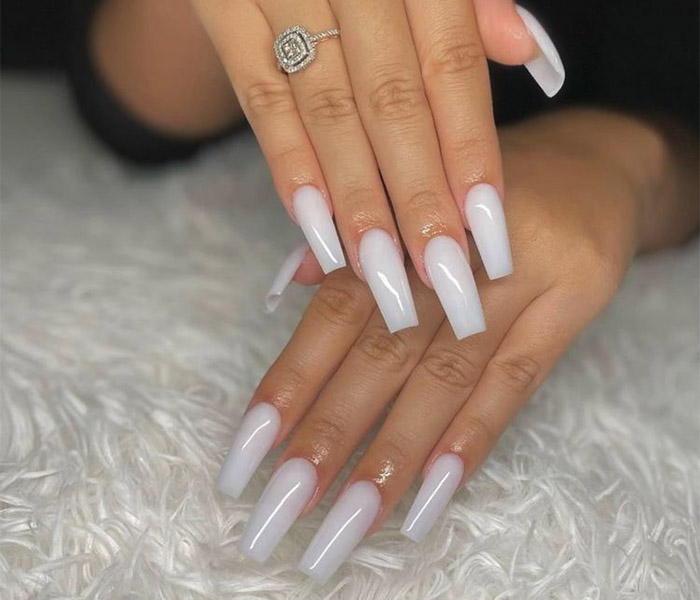 White Coffin Nails