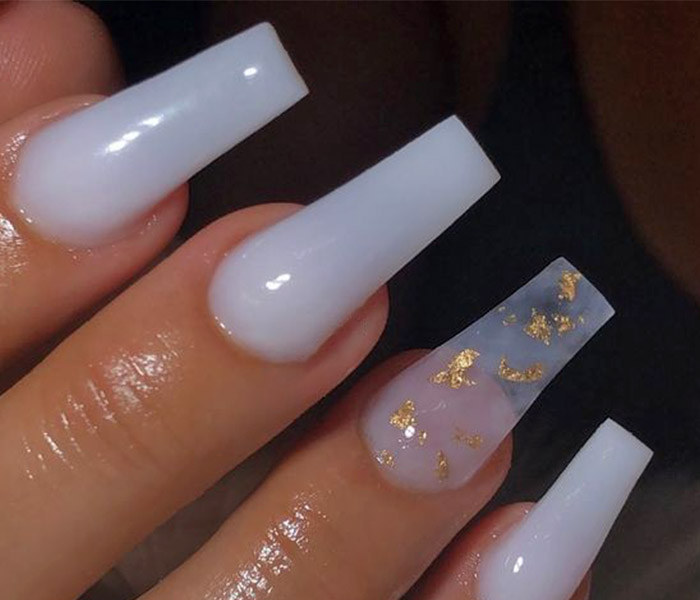 White Coffin Nails