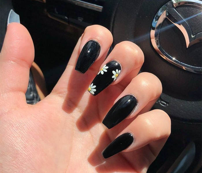 Black Coffin Nails