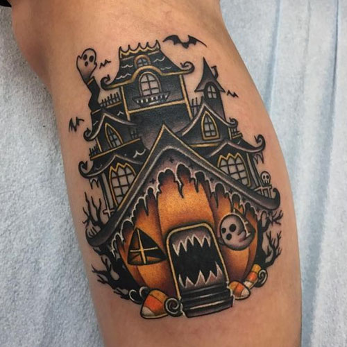 Haunted House tinta tattoo tatuajes tattooistartmagazi  Flickr