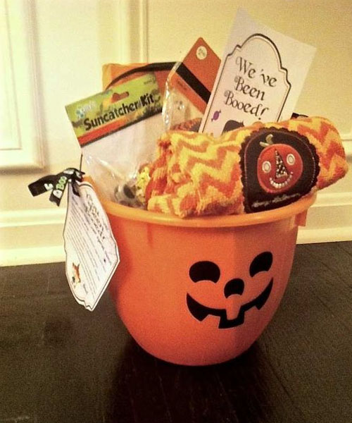 You have been booed spooky basket idea for mom