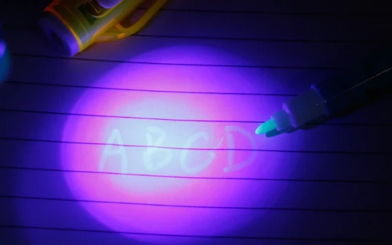 Invisible Ink Spy Pen With UV Back Light For Kids