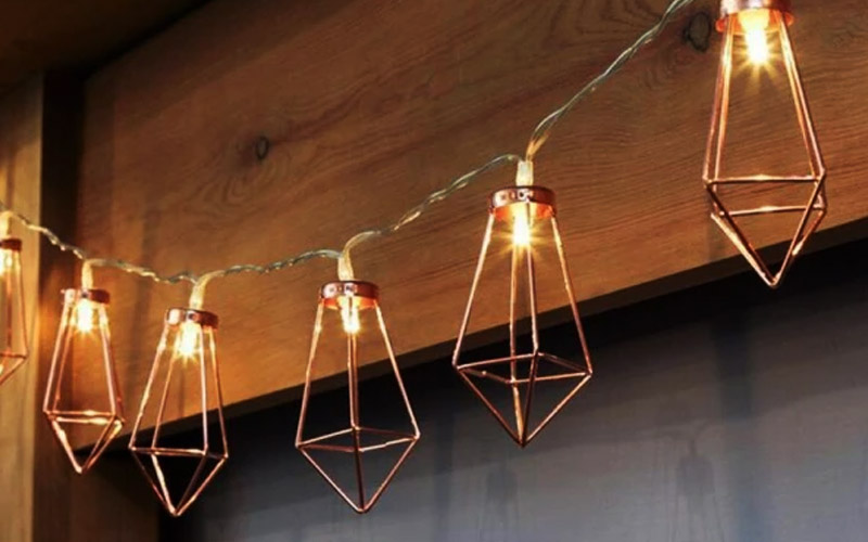 Craft Rose Gold Lantern Light