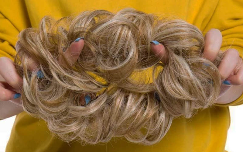 Rose Bun Hair Scrunchie