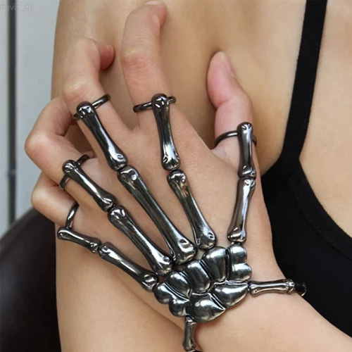 Skeleton Hand Ring Bracelet