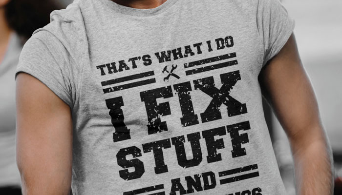 Fix stuff and know things Humor t-shirt