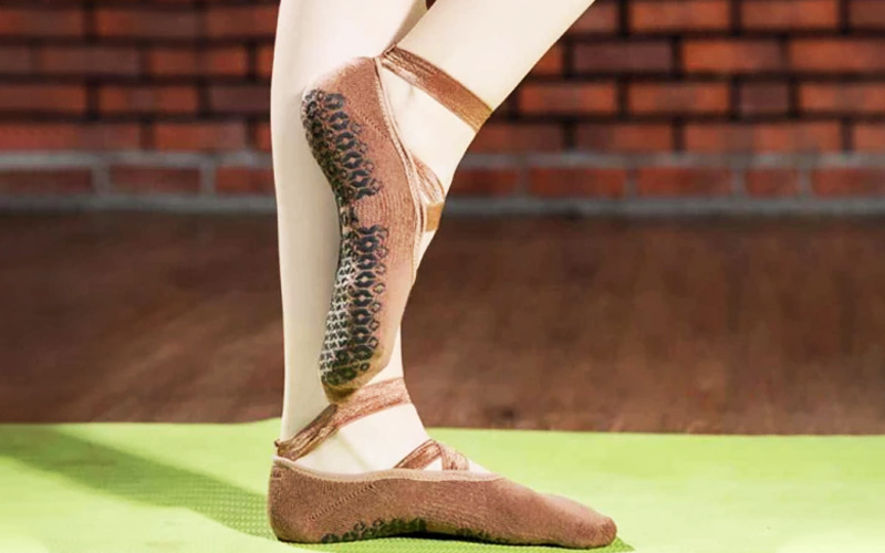 Non-Slip Ballerina Ballet Socks with Grips