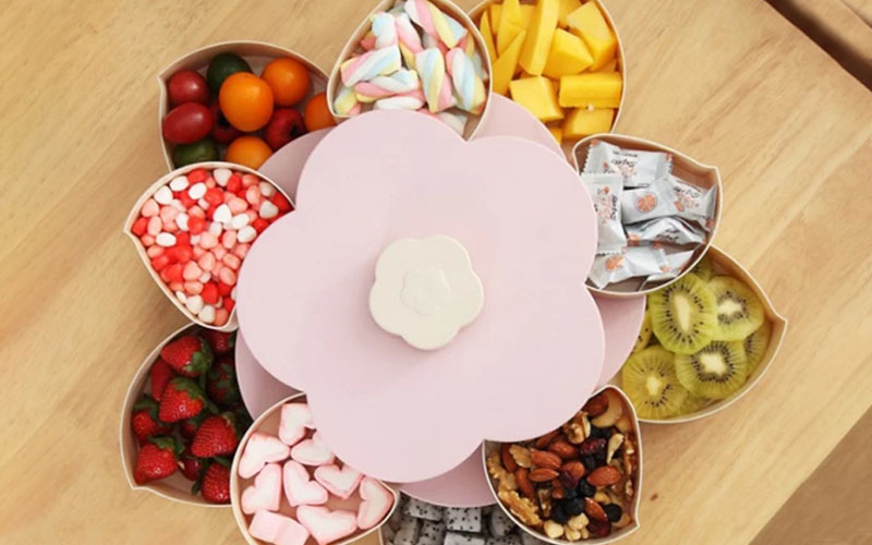 Plum Blossom Flower Petal Fruit Plate