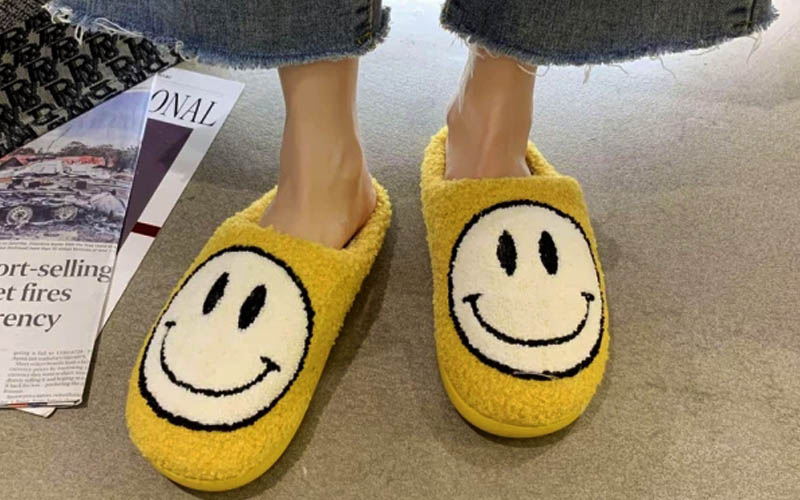 Smiley Face Slippers For A Comfy Experience