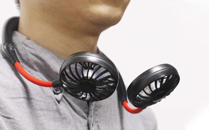 Wearable Portable Neck Fan For Personal Cooling