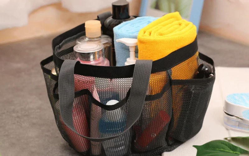 Mesh Beach Bag For Snacks, Drinks, And Toiletries