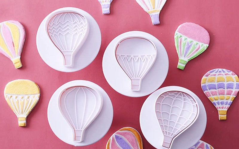 Hot Air Balloon Cookies Cutter Molds With Plunger