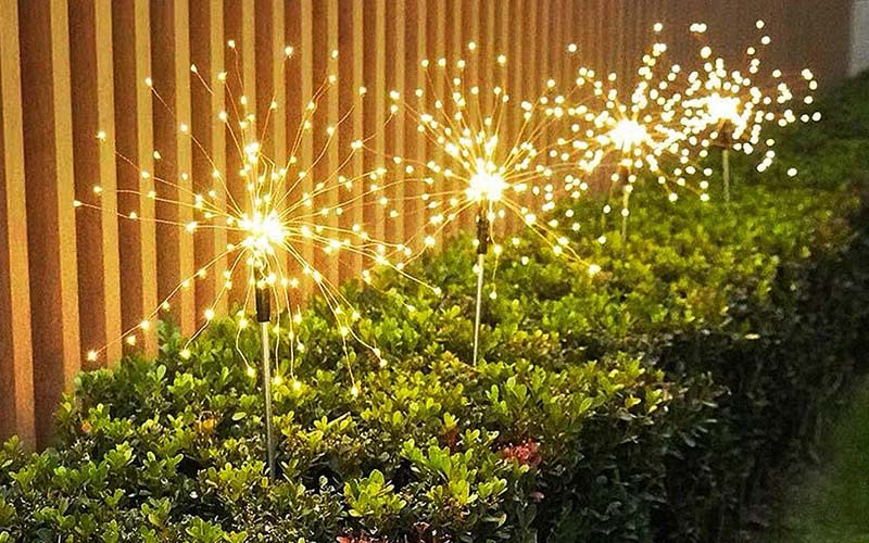 Solar Sparkler Lights For Garden Paths & Walkways