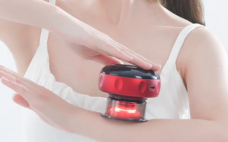 Red Light Therapy Cupping Massager for Pain Relief