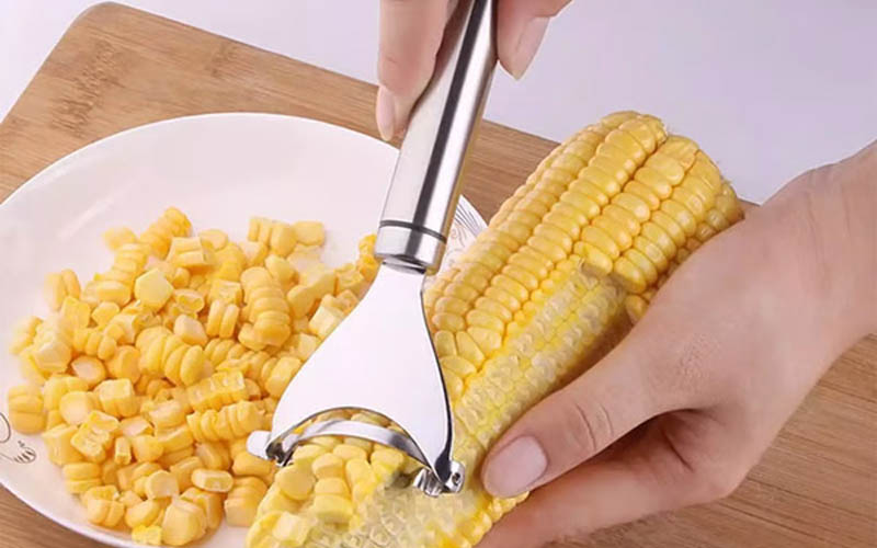 Stainless Steel Corn Peeler For Corn On The Cob