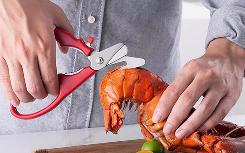 Stainless Steel Seafood Cutting Scissors