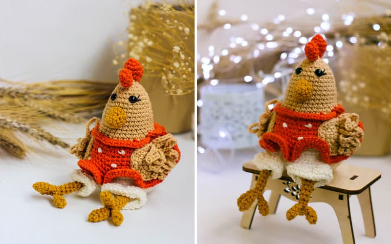 Crochet Pattern Chicken PDF Amigurumi Easter