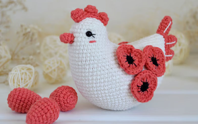 DIY PDF crochet amigurumi pattern Easter Chickens